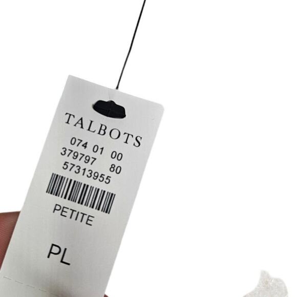 NEW Talbots L Petite Sherpa Fleece Button Front Jacket Ivory Outdoor Gorpcore - Picture 6 of 6